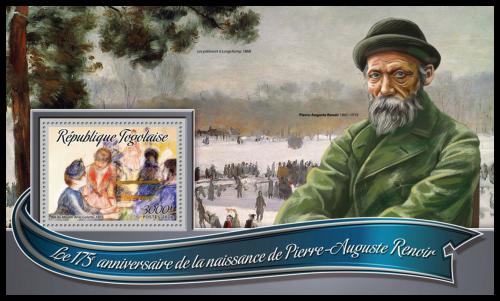 Poštovní známka Togo 2016 Umìní, Pierre-Auguste Renoir Mi# Block 1315 Kat 12€