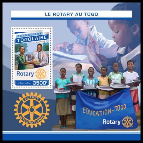 Potovn znmka Togo 2016 Rotary Intarnational Mi# Block 1364 Kat 14 - zvtit obrzek
