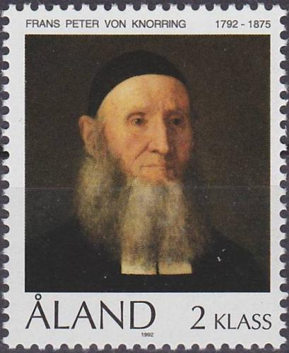 Poštovní známka Alandy 1992 Frans Peter von Knorring, reformátor Mi# 56