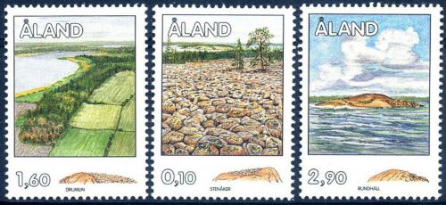 Poštovní známky Alandy 1994 Geologické formace Mi# 79-81