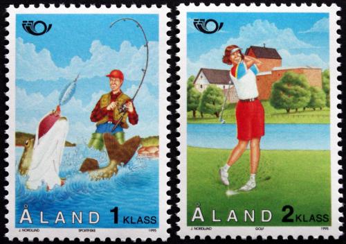 Poštovní známky Alandy 1995 Turistika, NORDEN Mi# 102-03