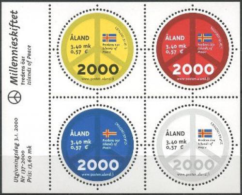 Poštovní známky Alandy 2000 Milénium Mi# Block 4