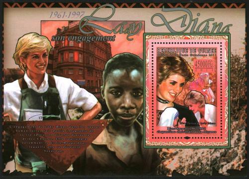 Potovn znmka Guinea 2011 Princezna Diana Mi# Block 1908 Kat 16