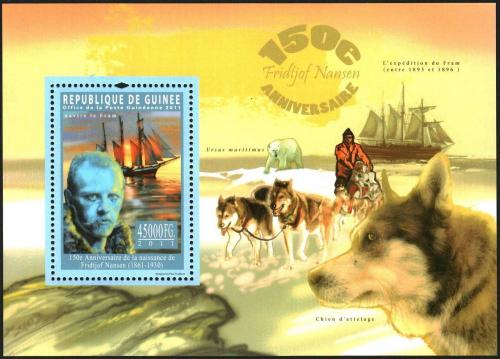 Potovn znmka Guinea 2011 Fridtjof Nansen Mi# Block 1953 Kat 18 - zvtit obrzek