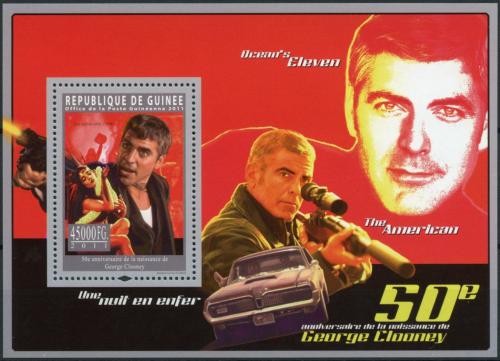 Potovn znmka Guinea 2011 George Clooney, herec Mi# Block 1969 Kat 18 - zvtit obrzek