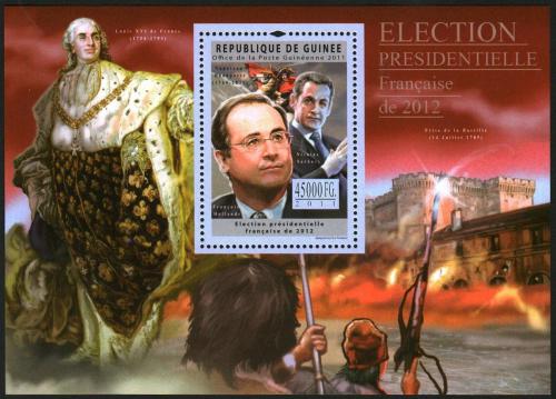 Poštovní známka Guinea 2011 Prezidentské volby ve Francii Mi# Block 2040 Kat 18€