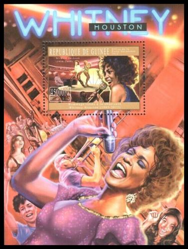 Poštovní známka Guinea 2012 Whitney Houston Mi# Block 2072 Kat 18€