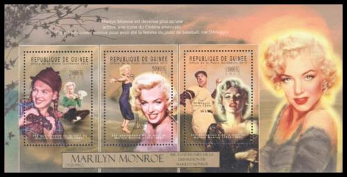 Potovn znmky Guinea 2012 Marilyn Monroe Mi# 9380-82 Kat 16  - zvtit obrzek