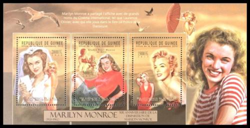 Potovn znmky Guinea 2012 Marilyn Monroe Mi# 9383-85 Kat 16