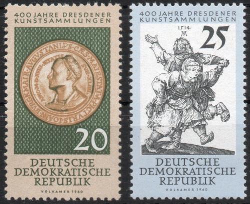 Poštovní známky DDR 1960 Umìní Mi# 791-92