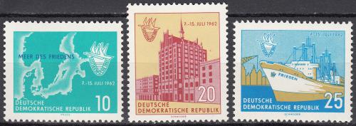 Potovn znmky DDR 1962 tden Baltskho moe Mi# 898-900 - zvtit obrzek