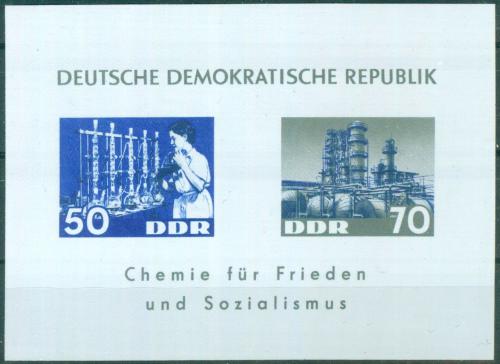 Potovn znmky DDR 1963 Chemick prmysl Mi# Block 18 Kat 5