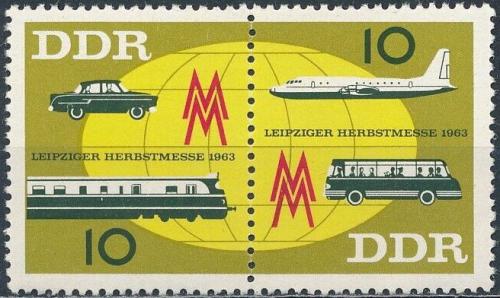 Potovn znmky DDR 1963 Lipsk veletrh Mi# 976-77 - zvtit obrzek