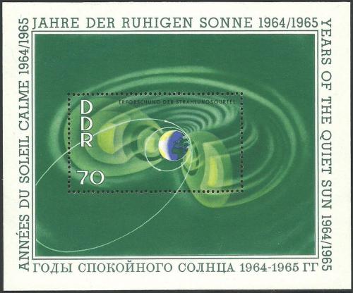 Poštovní známka DDR 1964 Mezinárodní rok klidného Slunce Mi# Block 22