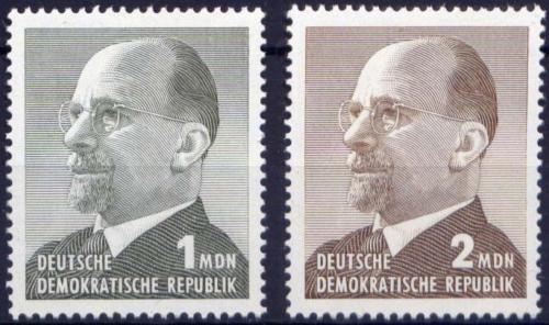Poštovní známky DDR 1965 Prezident Walter Ulbricht Mi# 1087-88