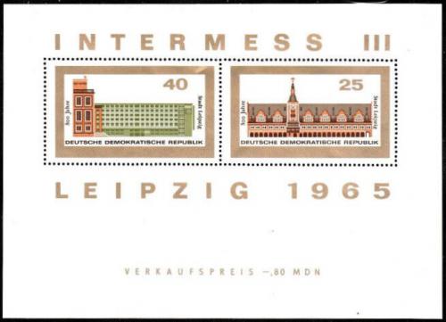 Poštovní známky DDR 1965 Veletrh v Lipsku Mi# Block 23