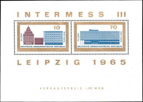 Poštovní známky DDR 1965 Veletrh v Lipsku Mi# Block 24