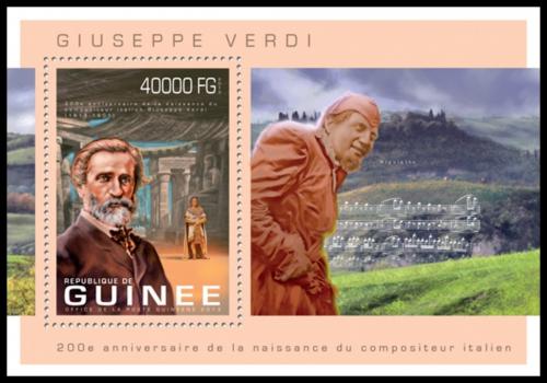 Potovn znmka Guinea 2013 Giuseppe Verdi Mi# Block 2242 Kat 16