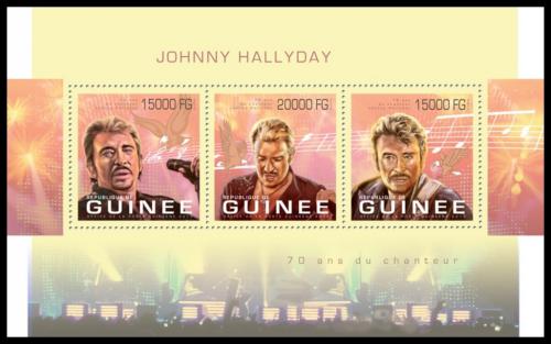 Poštovní známky Guinea 2013 Johnny Hallyday, herec Mi# 9898-9900 Kat 20€
