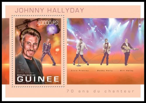 Poštovní známka Guinea 2013 Johnny Hallyday, herec Mi# Block 2249 Kat 16€