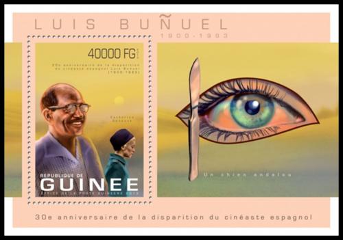 Potovn znmka Guinea 2013 Luis Bu&#241;uel, filmov reisr Mi# Block 2254 Kat 16 - zvtit obrzek