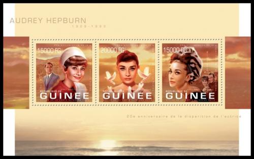Potovn znmky Guinea 2013 Audrey Hepburn Mi# 9922-24 Kat 20