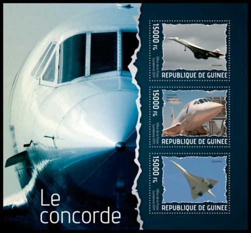 Potovn znmky Guinea 2014 Concorde Mi# Mi# 10287-89 Kat 18