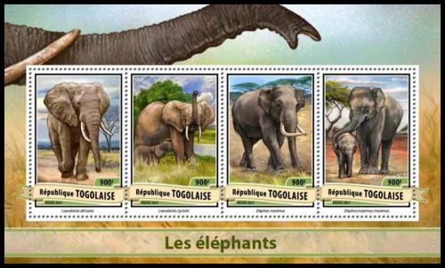 Poštovní známky Togo 2017 Sloni Mi# 7954-57 Kat 14€
