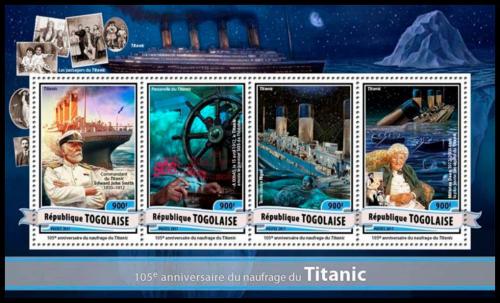 Potovn znmky Togo 2017 Titanic Mi# 7989-92 Kat 14