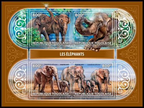 Poštovní známky Togo 2017 Sloni Mi# 8316-19 Kat 13€