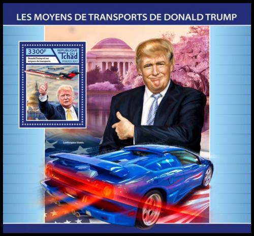 Potovn znmka ad 2017 Prezident Donald Trump Mi# Block 725 Kat 13