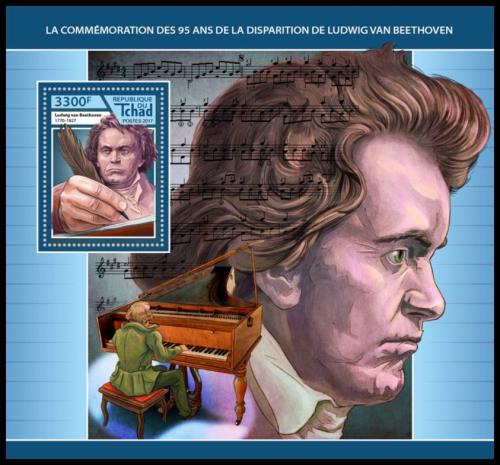 Potovn znmka ad 2017 Ludwig van Beethoven Mi# Block 731 Kat 13