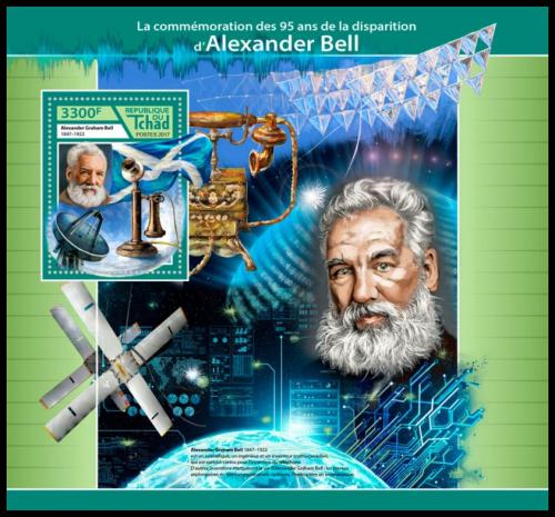 Potovn znmka ad 2017 Alexander Graham Bell Mi# Block 732 Kat 13 - zvtit obrzek