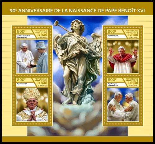 Potovn znmky ad 2017 Pape Benedikt XVI. Mi# 3166-69 Kat 13 - zvtit obrzek