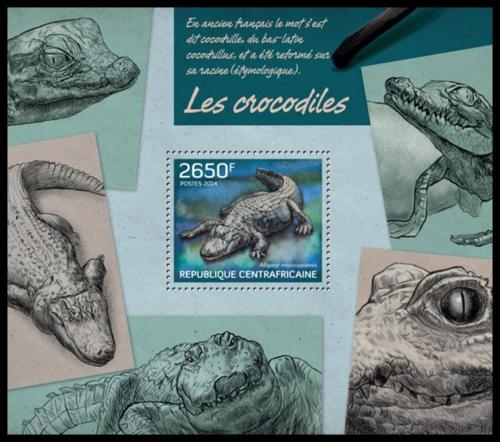 Poštovní známka SAR 2014 Krokodýli Mi# Block 1139 Kat 12€ 