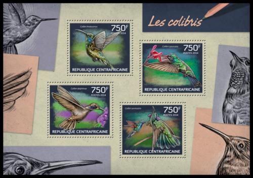 Poštovní známky SAR 2014 Kolibøíci Mi# 4635-38 Kat 14€
