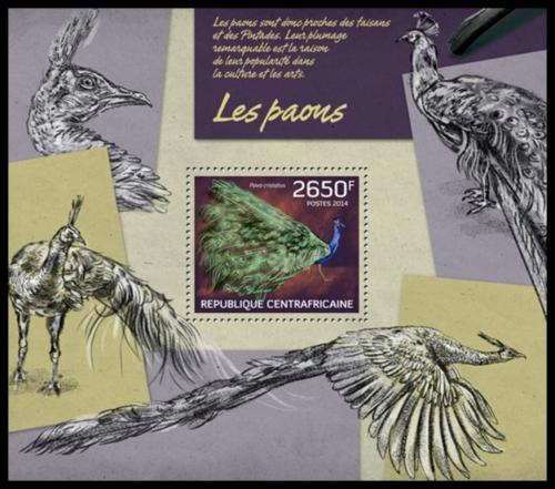 Poštovní známka SAR 2014 Pávi Mi# Block 1141 Kat 12€