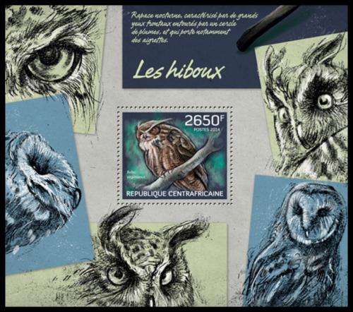 Poštovní známka SAR 2014 Sovy Mi# Block 1142 Kat 12€
