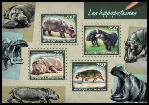Poštovní známky SAR 2014 Hroši Mi# 4655-58 Kat 14€