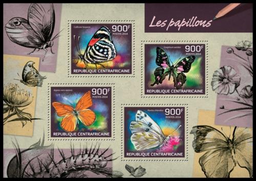 Poštovní známky SAR 2014 Motýli Mi# 4685-88 Kat 16€