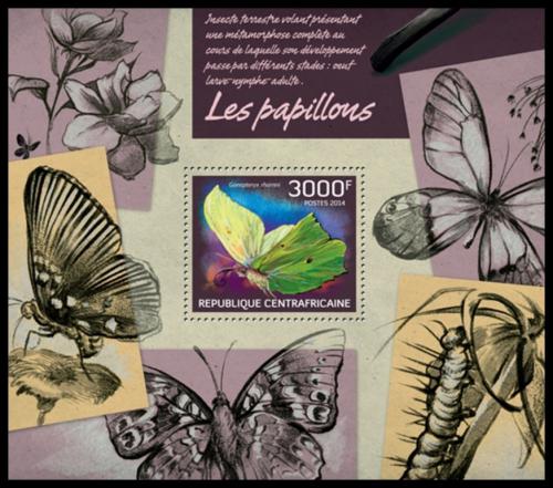 Poštovní známka SAR 2014 Motýli Mi# Block 1150 Kat 14€