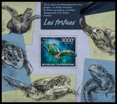 Poštovní známka SAR 2014 Želvy Mi# Block 1152 Kat 14€