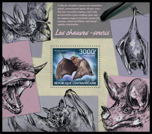 Poštovní známka SAR 2014 Netopýøi Mi# Block 1155 Kat 14€