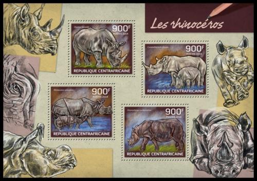 Poštovní známky SAR 2014 Nosorožci Mi# 4715-18 Kat 16€