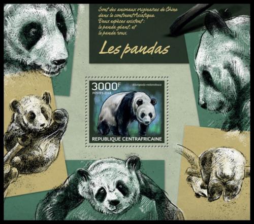 Poštovní známka SAR 2014 Pandy Mi# Block 1157 Kat 14€