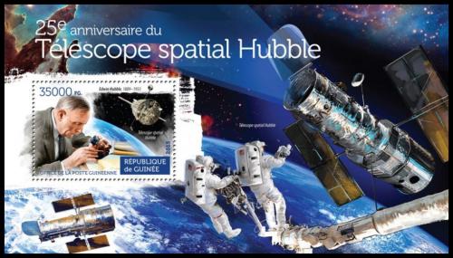 Potovn znmka Guinea 2015 Hubblev vesmrn dalekohled Mi# Block 2546 Kat 14 - zvtit obrzek