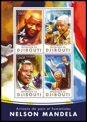 Poštovní známky Džibutsko 2016 Nelson Mandela Mi# 919-22 Kat 12€