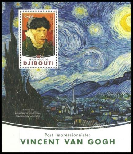 Poštovní známka Džibutsko 2016 Umìní, Vincent van Gogh Mi# Block 190 Kat 12€