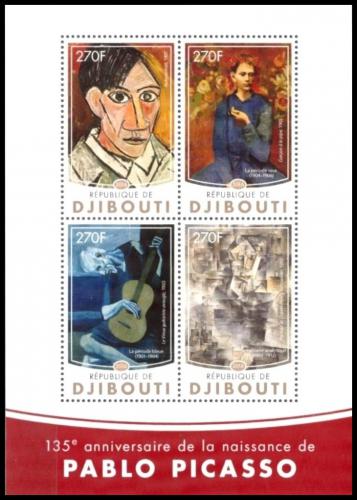 Poštovní známky Džibutsko 2016 Umìní, Pablo Picasso Mi# 954-57 Kat 12€