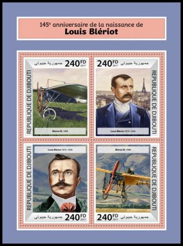 Poštovní známky Džibutsko 2017 Louis Blériot Mi# 1881-84 Kat 10€